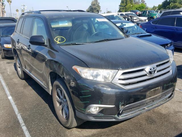 5TDZA3EHXDS042120 - 2013 TOYOTA HIGHLANDER BLACK photo 1