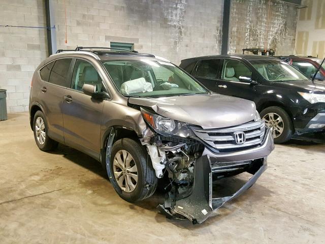 5J6RM4H75DL079880 - 2013 HONDA CR-V EXL GRAY photo 1