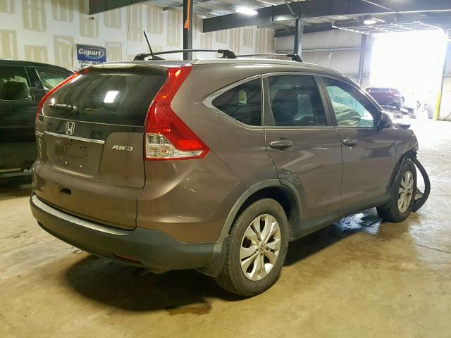 5J6RM4H75DL079880 - 2013 HONDA CR-V EXL GRAY photo 4