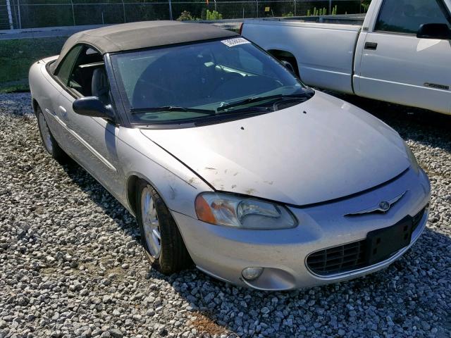 1C3EL55U61N677682 - 2001 CHRYSLER SEBRING LX SILVER photo 1