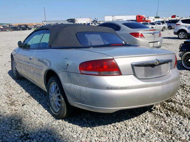 1C3EL55U61N677682 - 2001 CHRYSLER SEBRING LX SILVER photo 3