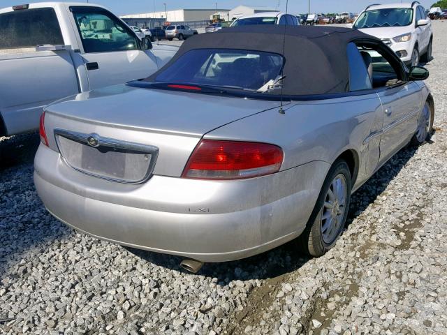 1C3EL55U61N677682 - 2001 CHRYSLER SEBRING LX SILVER photo 4