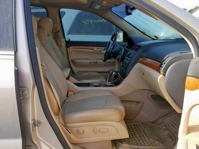 5GZEV23758J218970 - 2008 SATURN OUTLOOK XR BEIGE photo 5