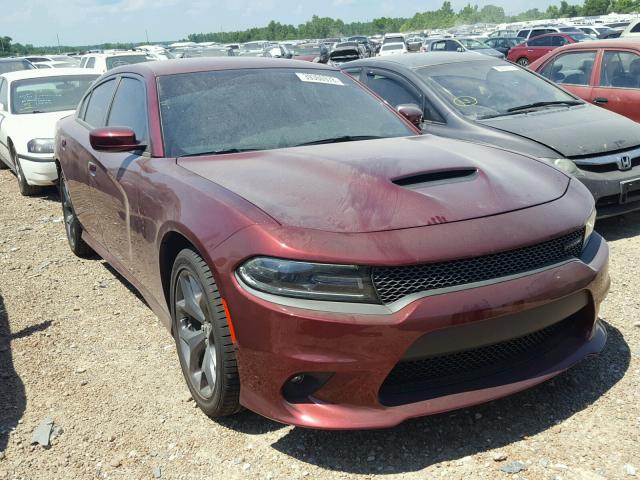 2C3CDXHG4JH210470 - 2018 DODGE CHARGER SX BURGUNDY photo 1