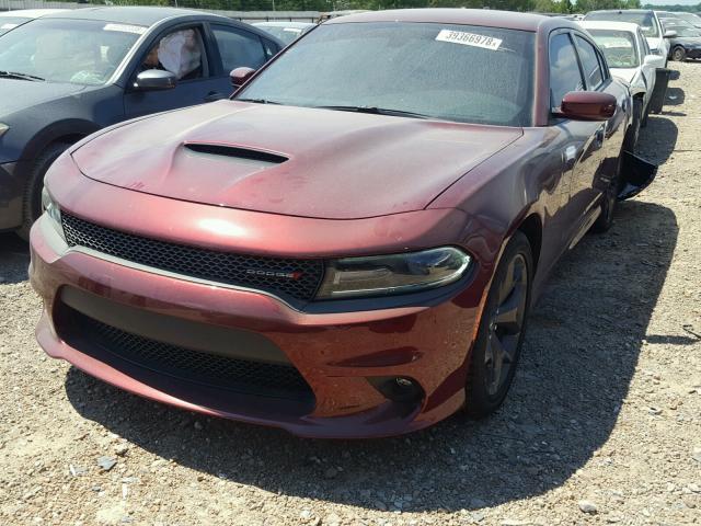 2C3CDXHG4JH210470 - 2018 DODGE CHARGER SX BURGUNDY photo 2