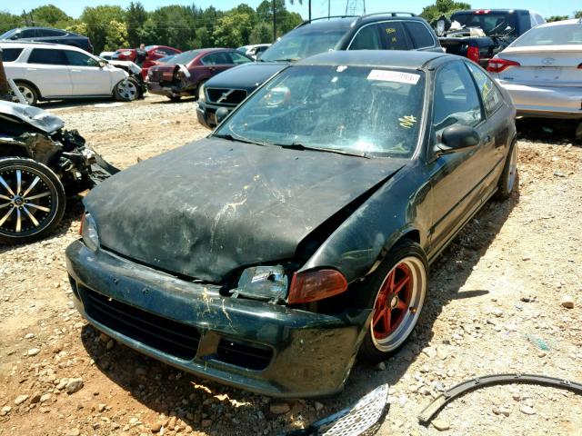 2HGEJ2220RH543498 - 1994 HONDA CIVIC DX BLACK photo 2