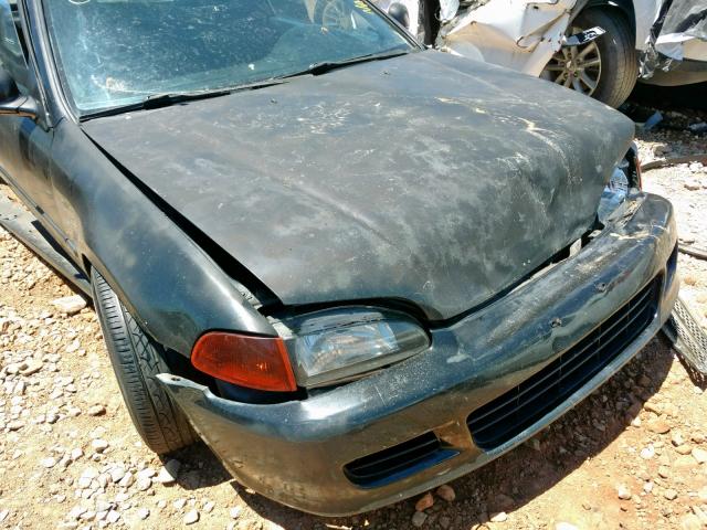 2HGEJ2220RH543498 - 1994 HONDA CIVIC DX BLACK photo 9