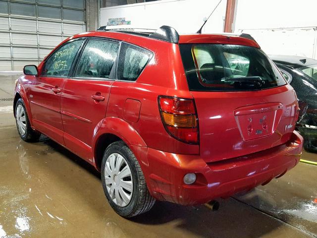 5Y2SL63875Z451059 - 2005 PONTIAC VIBE RED photo 3