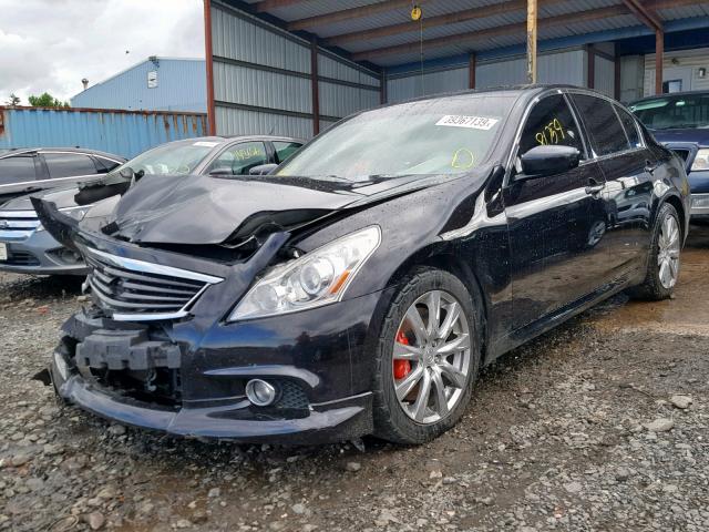 JN1CV6AP1BM502124 - 2011 INFINITI G37 BASE BLACK photo 2