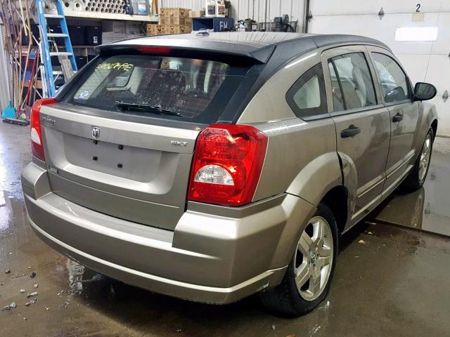 1B3HB48B08D754936 - 2008 DODGE CALIBER SX TAN photo 4