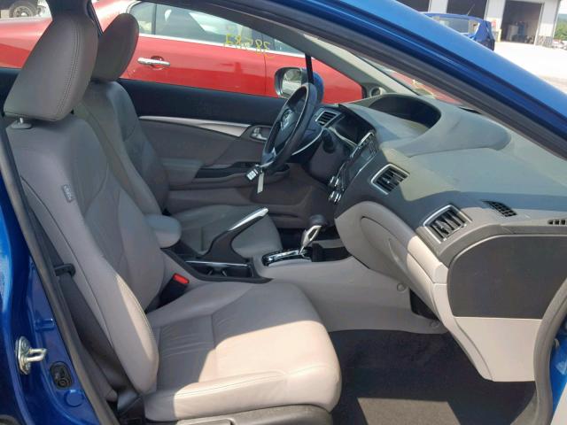 2HGFB2F95FH527723 - 2015 HONDA CIVIC EXL BLUE photo 5