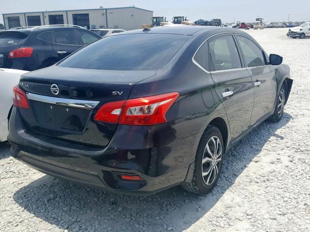 3N1AB7AP3GL683184 - 2016 NISSAN SENTRA S BLACK photo 4