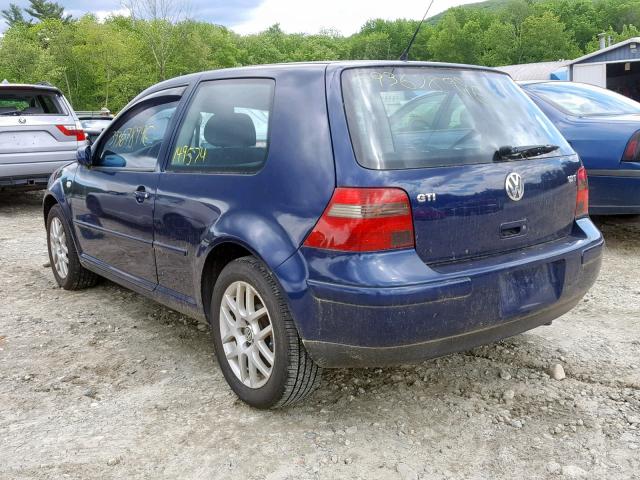 9BWDE61J724017571 - 2002 VOLKSWAGEN GTI BASE BLUE photo 3