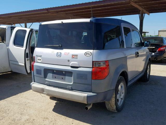 5J6YH18645L007415 - 2005 HONDA ELEMENT EX SILVER photo 4