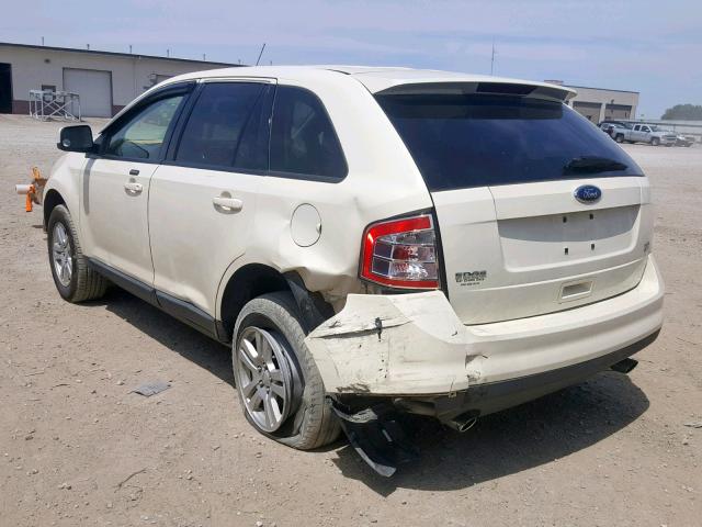 2FMDK48C18BA51689 - 2008 FORD EDGE SEL CREAM photo 3