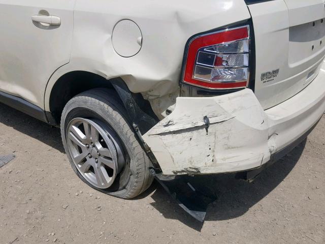 2FMDK48C18BA51689 - 2008 FORD EDGE SEL CREAM photo 9