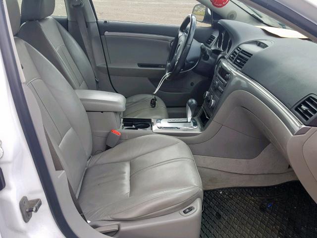 1G8ZV57B59F168279 - 2009 SATURN AURA XR WHITE photo 5