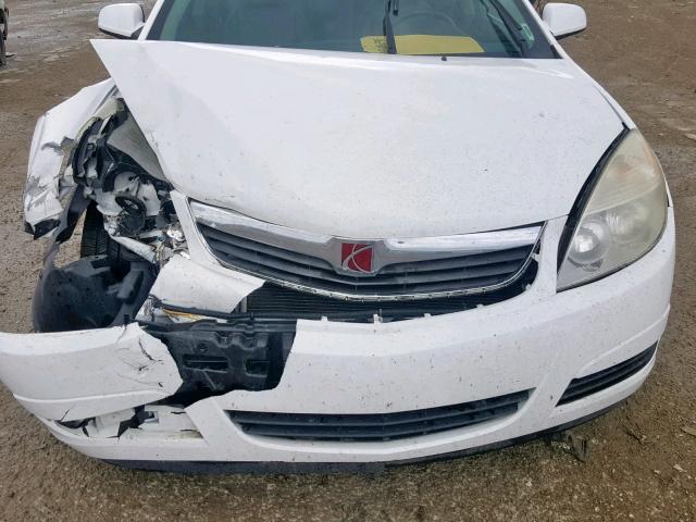 1G8ZV57B59F168279 - 2009 SATURN AURA XR WHITE photo 7