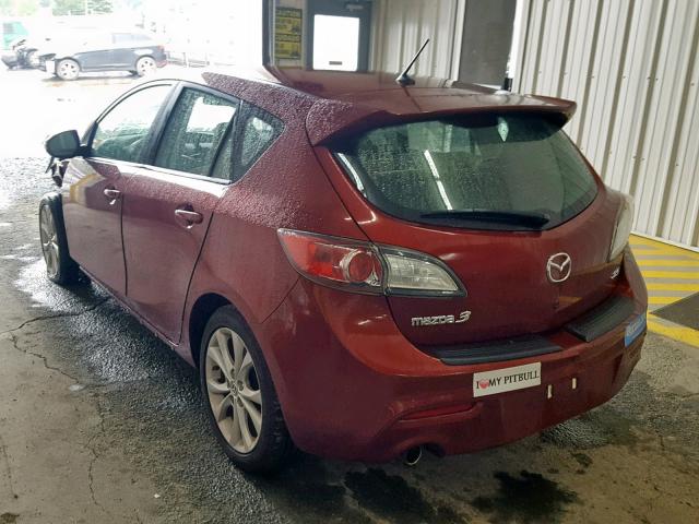 JM1BL1H63A1220954 - 2010 MAZDA 3 S MAROON photo 3