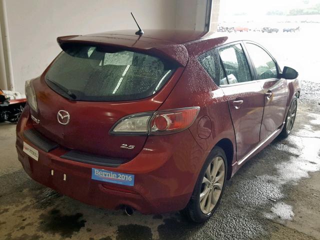 JM1BL1H63A1220954 - 2010 MAZDA 3 S MAROON photo 4