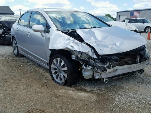 19XFA1F93BE018943 - 2011 HONDA CIVIC EXL SILVER photo 1