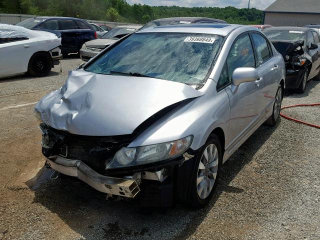 19XFA1F93BE018943 - 2011 HONDA CIVIC EXL SILVER photo 2