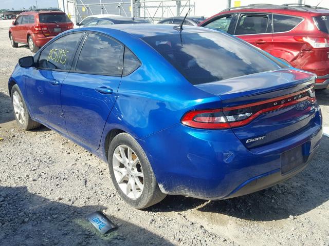 1C3CDFBA2DD709199 - 2013 DODGE DART SXT BLUE photo 3