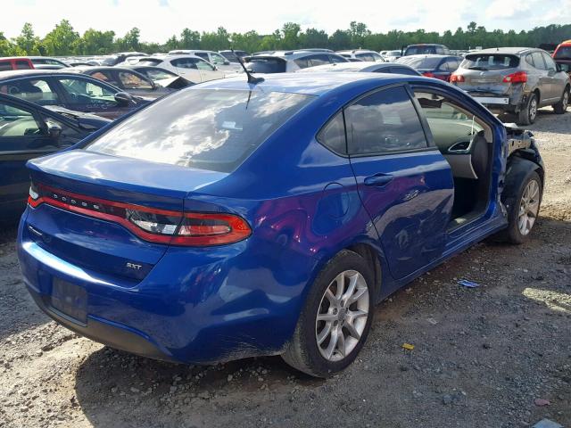 1C3CDFBA2DD709199 - 2013 DODGE DART SXT BLUE photo 4