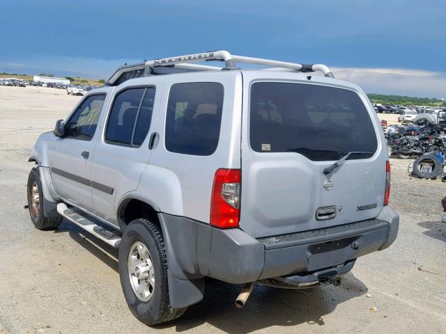 5N1ED28T91C549616 - 2001 NISSAN XTERRA XE SILVER photo 3