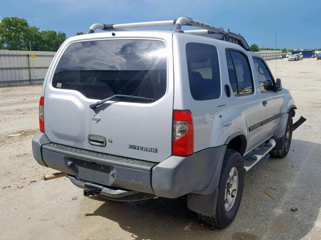 5N1ED28T91C549616 - 2001 NISSAN XTERRA XE SILVER photo 4