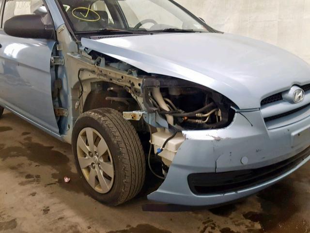 KMHCM36C48U066815 - 2008 HYUNDAI ACCENT GS BLUE photo 9