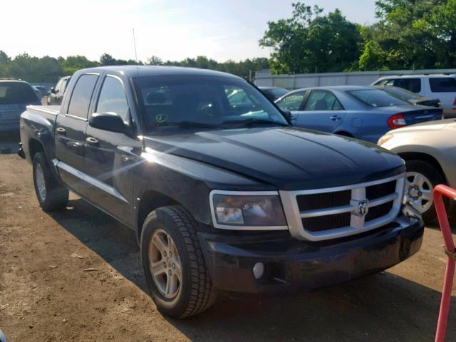 1D7RW3GK6BS521266 - 2011 DODGE DAKOTA SLT BLACK photo 1