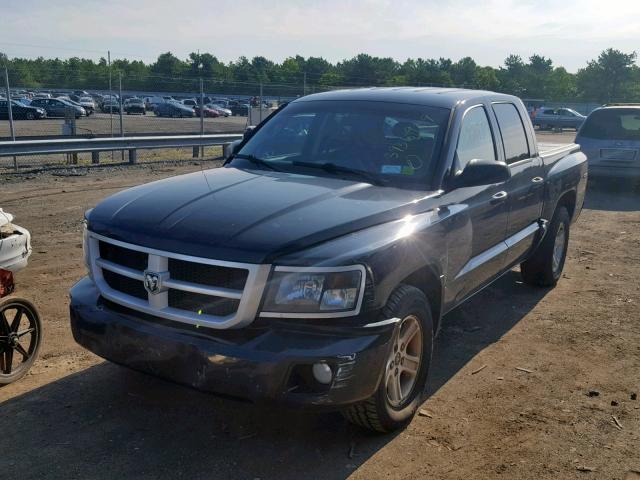 1D7RW3GK6BS521266 - 2011 DODGE DAKOTA SLT BLACK photo 2