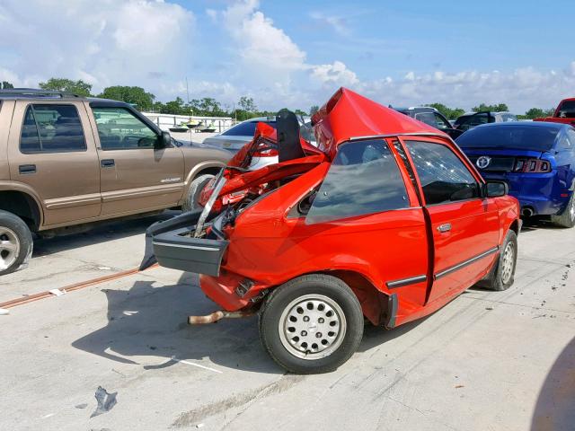 JM1BF2326H0553232 - 1987 MAZDA 323 RED photo 4