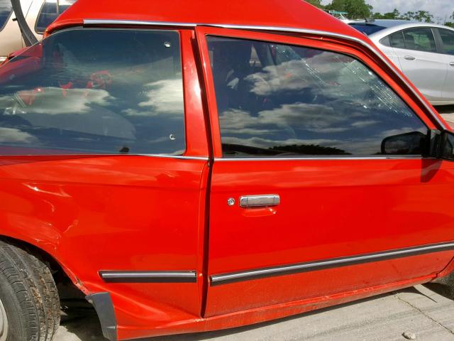 JM1BF2326H0553232 - 1987 MAZDA 323 RED photo 6