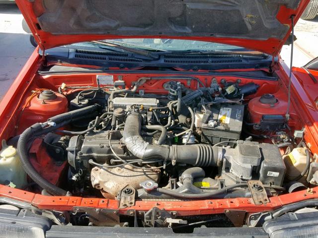 JM1BF2326H0553232 - 1987 MAZDA 323 RED photo 7