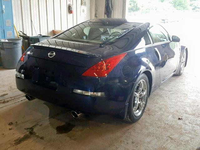 JN1BZ34E07M551069 - 2007 NISSAN 350Z COUPE BLUE photo 4