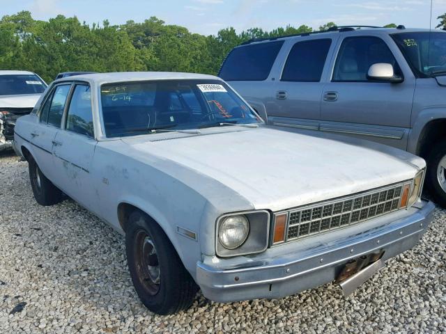 1X69D8W162378 - 1978 CHEVROLET NOVA WHITE photo 1