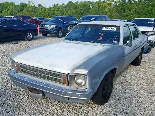 1X69D8W162378 - 1978 CHEVROLET NOVA WHITE photo 2