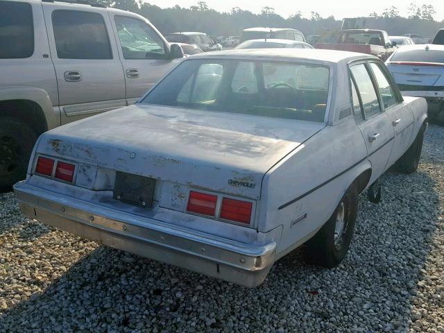 1X69D8W162378 - 1978 CHEVROLET NOVA WHITE photo 4