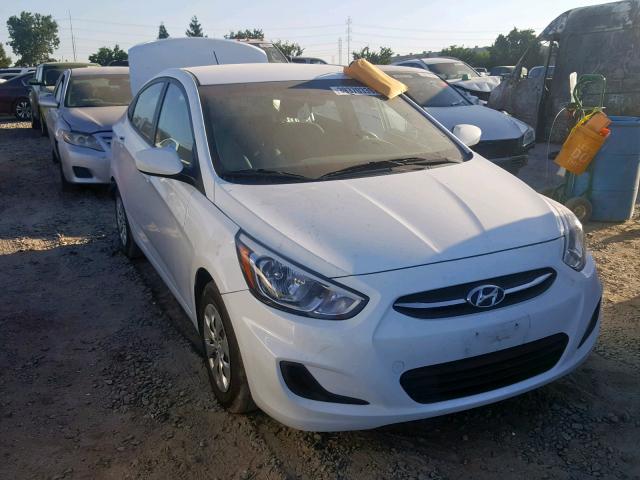 KMHCT4AEXHU297459 - 2017 HYUNDAI ACCENT SE WHITE photo 1