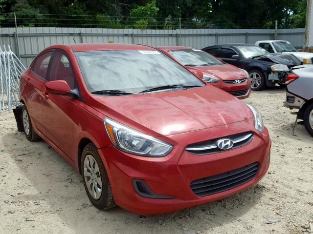 KMHCT4AEXGU987176 - 2016 HYUNDAI ACCENT SE RED photo 1