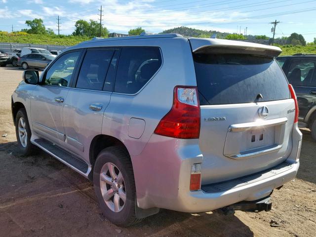 JTJJM7FX9A5011165 - 2010 LEXUS GX PREMIUM SILVER photo 3