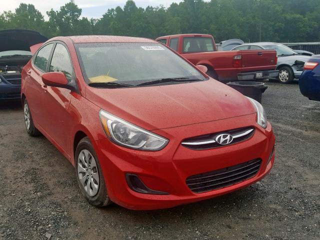 KMHCT4AE6GU955373 - 2016 HYUNDAI ACCENT SE RED photo 1