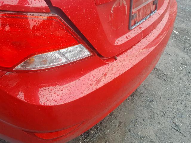 KMHCT4AE6GU955373 - 2016 HYUNDAI ACCENT SE RED photo 9