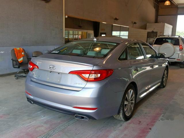 5NPE34AF2HH577960 - 2017 HYUNDAI SONATA SPO SILVER photo 4