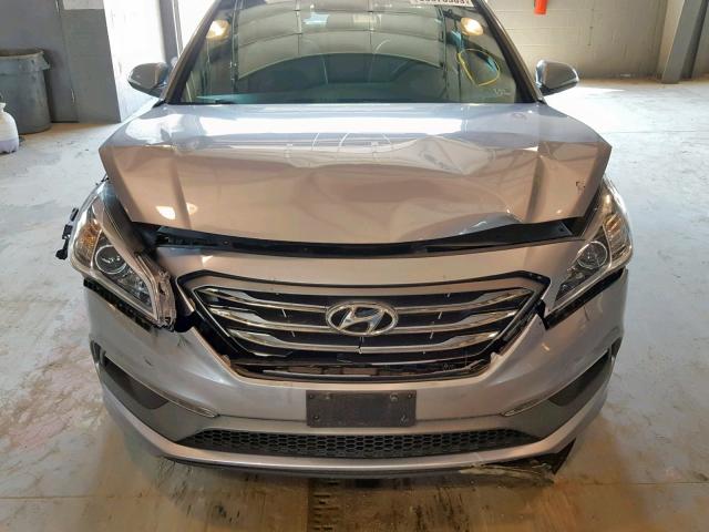 5NPE34AF2HH577960 - 2017 HYUNDAI SONATA SPO SILVER photo 9