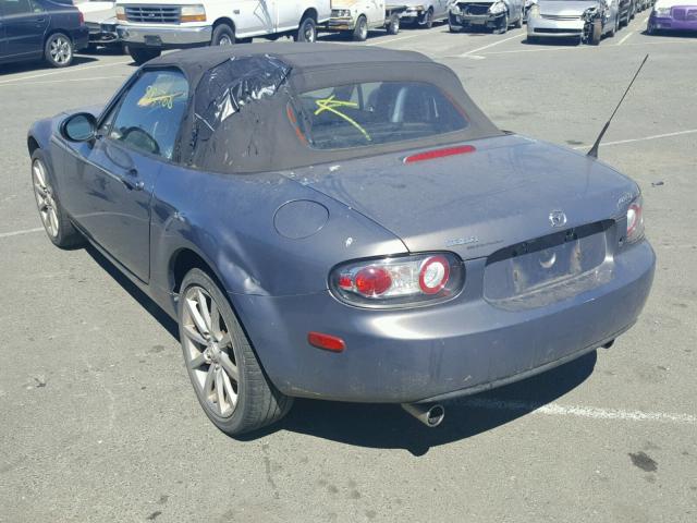 JM1NC25F260119098 - 2006 MAZDA MX-5 MIATA GRAY photo 3