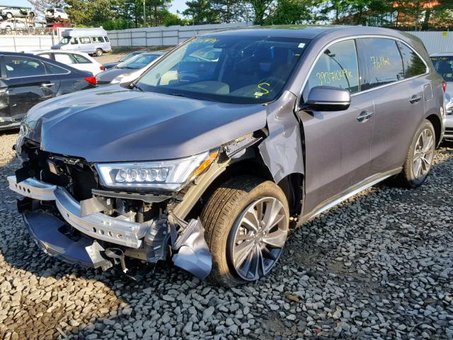 5J8YD4H5XKL013839 - 2019 ACURA MDX GRAY photo 2