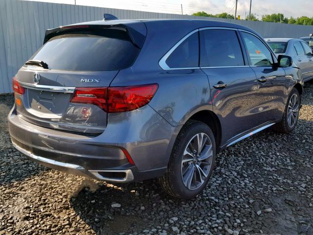 5J8YD4H5XKL013839 - 2019 ACURA MDX GRAY photo 4